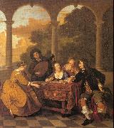 Loo, Jacob van Musical Party on a Terrace oil painting picture wholesale